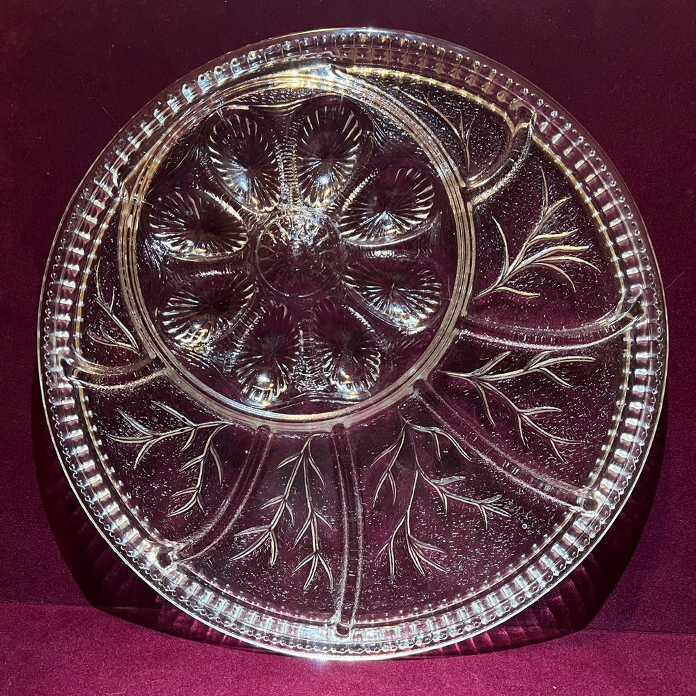Vintage Divided Egg Platter